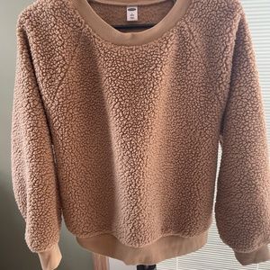 Old Navy Blush Sherpa top